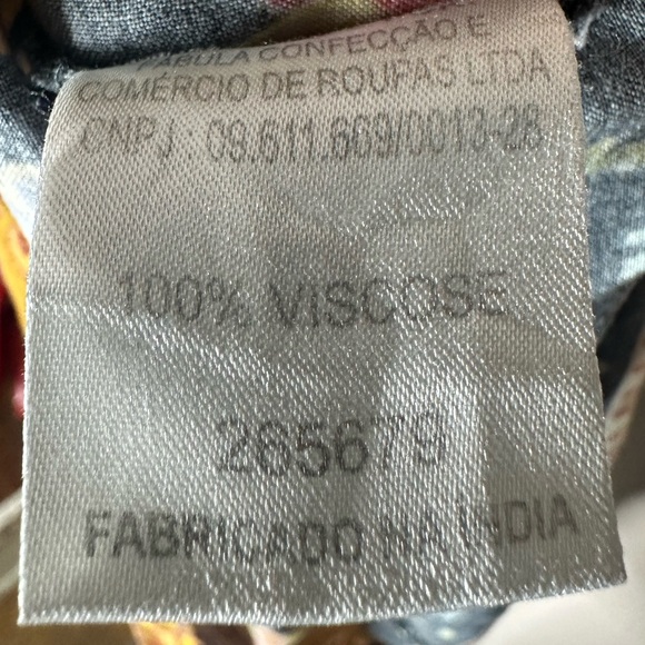 Farm Rio Mini Floral Print Colorful Sleeveless Lace up Detail Dress FARM Boho - Picture 12 of 12